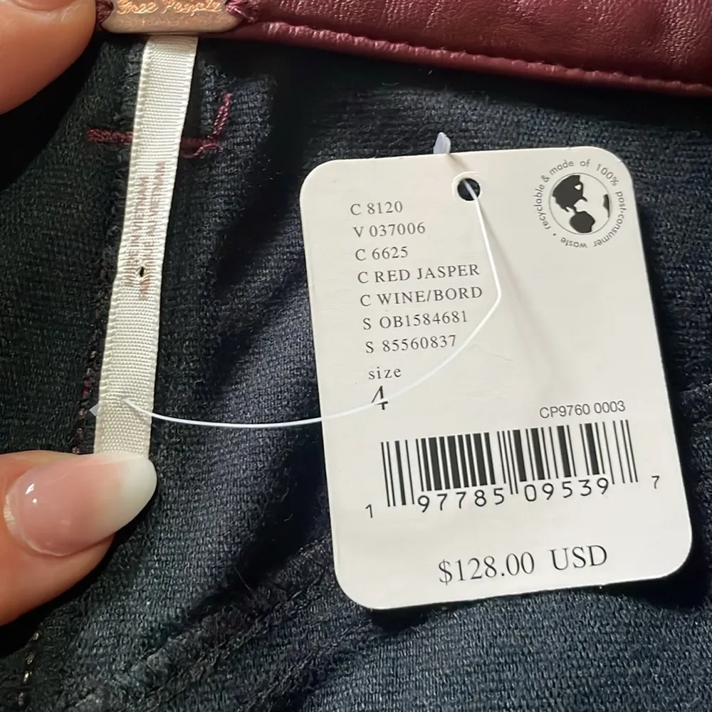 City Slicker Vegan Maxi Skirt Maroon Size 4 NWT faux leather Classy - Image 11