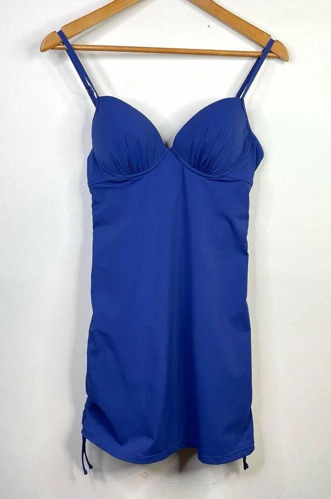 Assets Sara Blakely Spanx Push Up Underwire Slimming One Piece Swimsuit M Purple Size M - Image 2