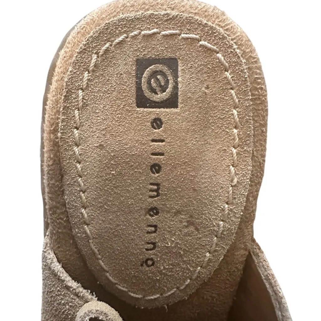 Vintage Y2K Ellemenno “Puffy” suede and rabbit fur platform mules Tan Size 8.5 - Image 6