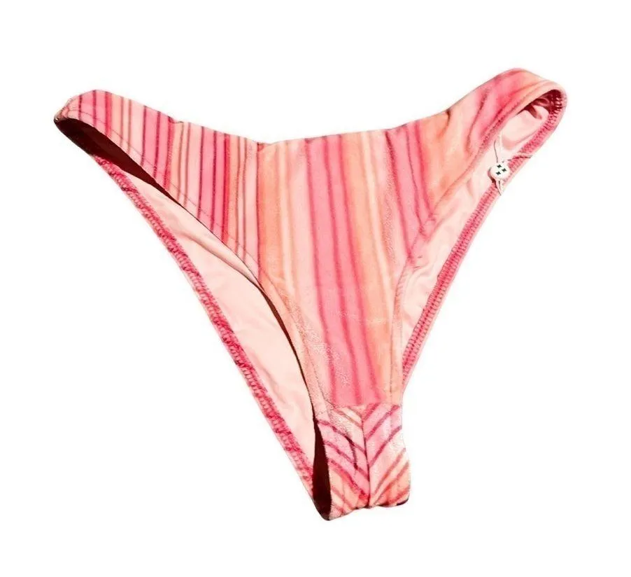 NWT REVOLVE FRANKIE'S BIKINIS Katarina Velvet Cheeky Bikini Bottom Pink Size M - Image 4