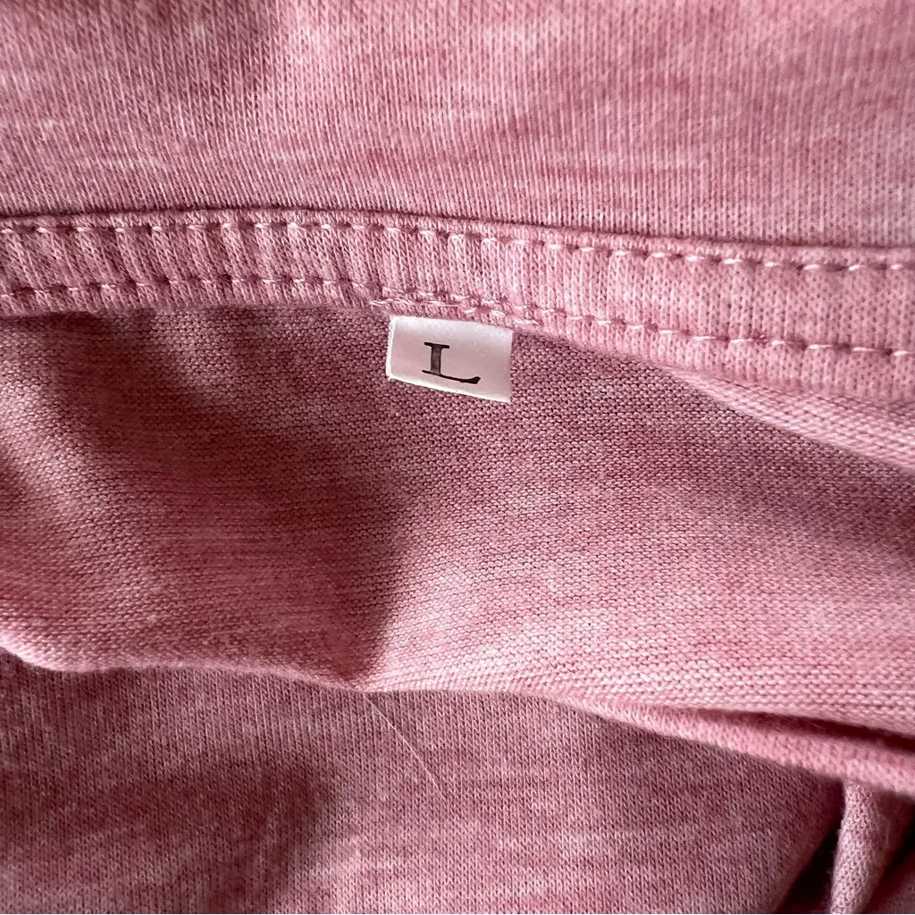 Top Whispering Words Of Wisdom Pink Butterfly Graphic Long Sleeve T-shirt L - Image 9