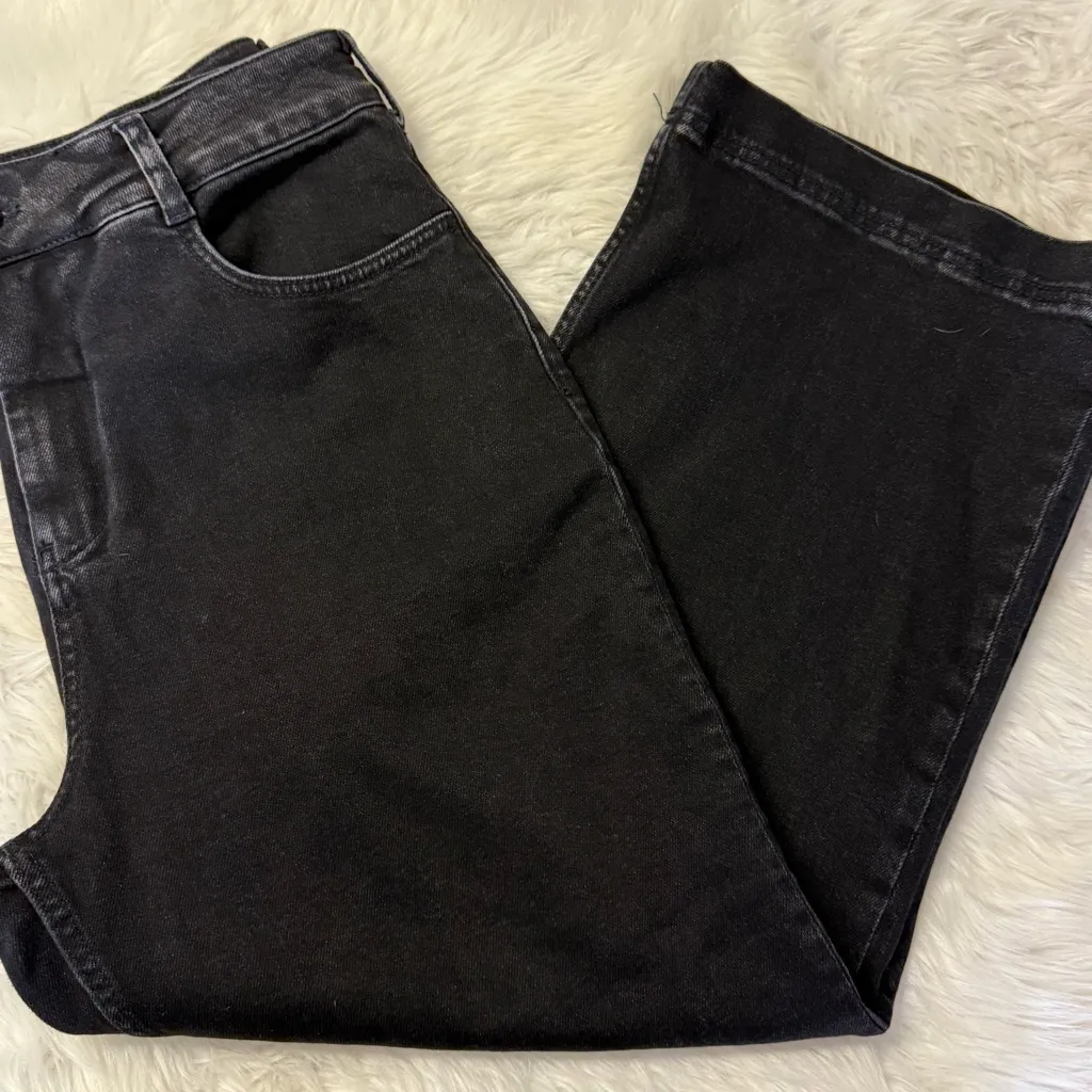 Pilcro The Skipper High-Rise Wide Leg Pants Black Size 30 Anthropologie - Image 3