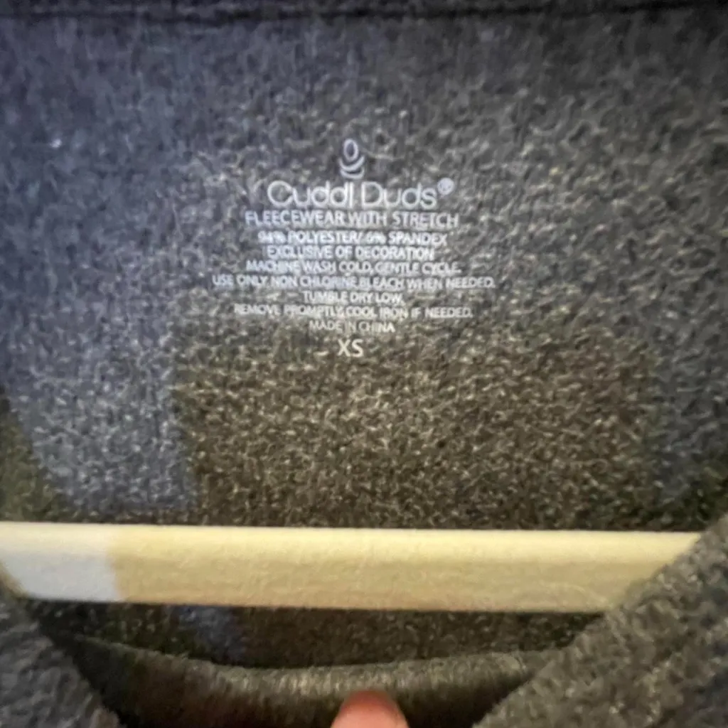 Cuddl Duds Grey Long Sleeve Top - Image 2