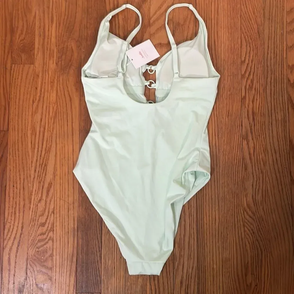 Andie The Romana One Piece swimsuit pistachio Green size small NWT‎ - Image 4