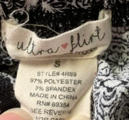 Black & White Cropped Wide Leg Pants - Image 9