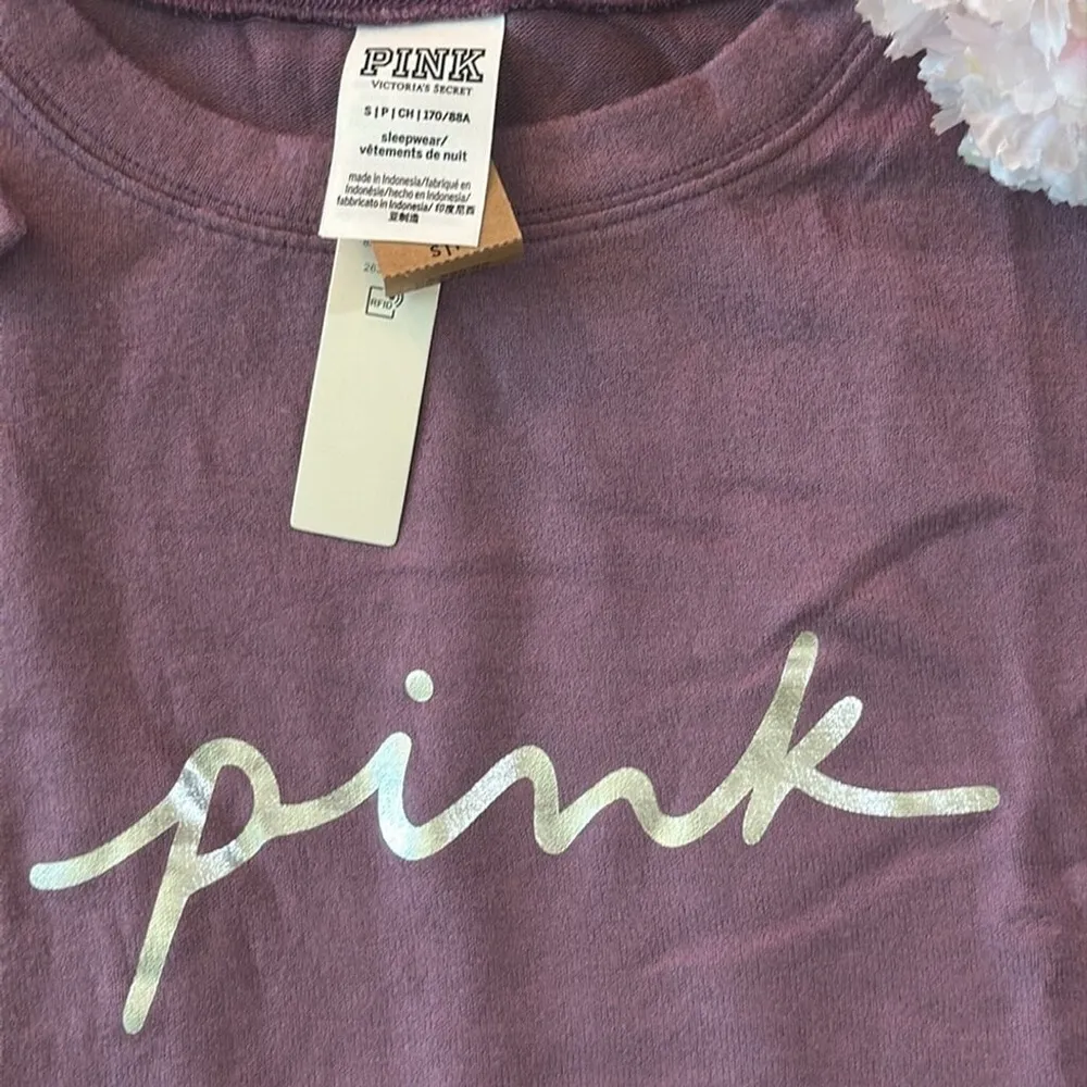 Pink By Victorias Secret Soft Long Sleeve Pajamas Top Size Small - Image 3