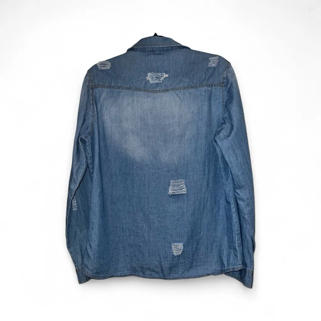 INSO Distressed Denim Button - Image 3