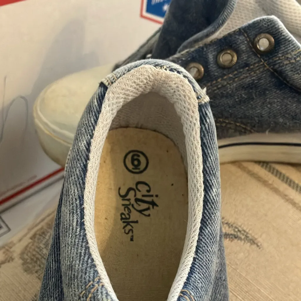 FINAL MARKDOWN City sneaks denim look sneakers 6 - Image 4