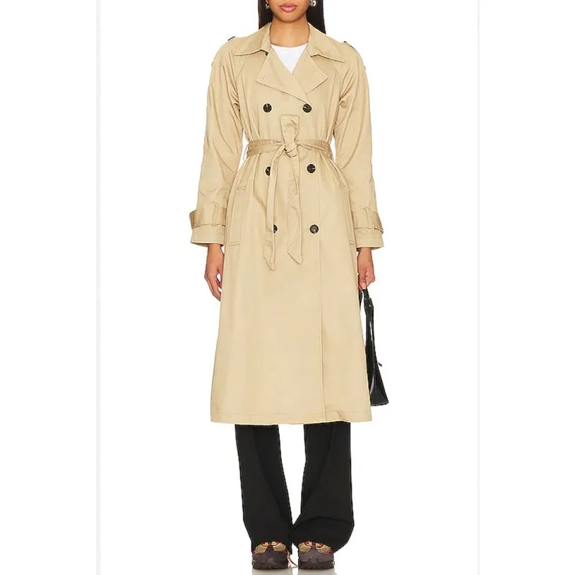 Lovers and Friends x Rachel Ridley Trench Coat Size S Tan - Image 6