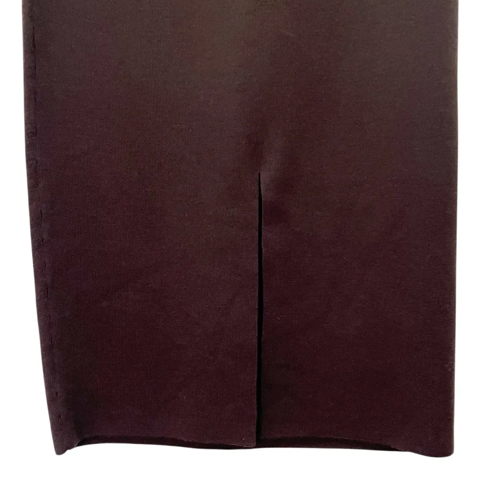 Classiques Entier Pony Brown Merino Wool Maxi Skirt XL Pull On Elastic Waist VTG - Image 4