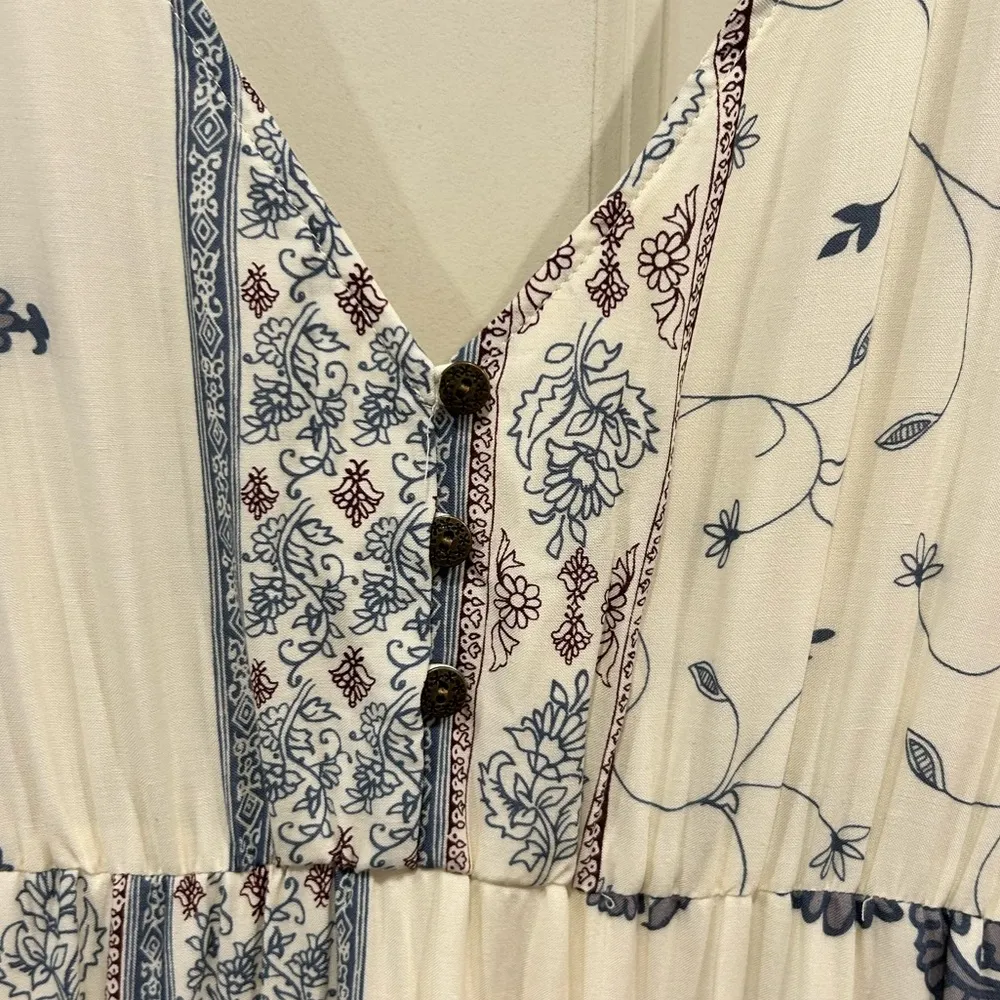 O'Neill Boho Bohemian Floral Kansas Long Sleeve Maxi Dress Size L NWT - Image 5