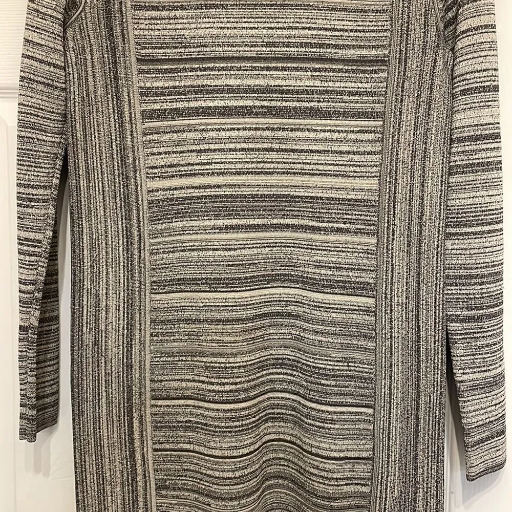 Club Monaco Tallis Knit Gray Long Sleeve Dress - Image 4