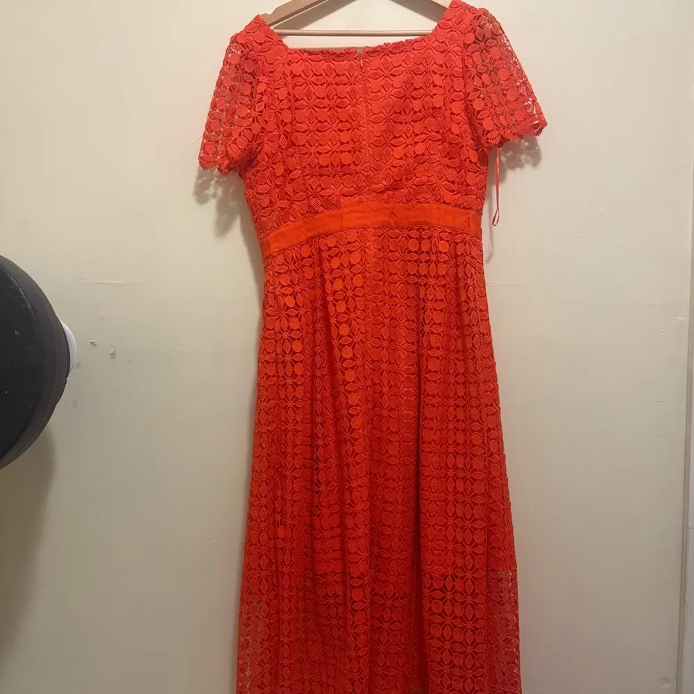 Talbots Lace Fit & Flare Midi Dress - Image 6