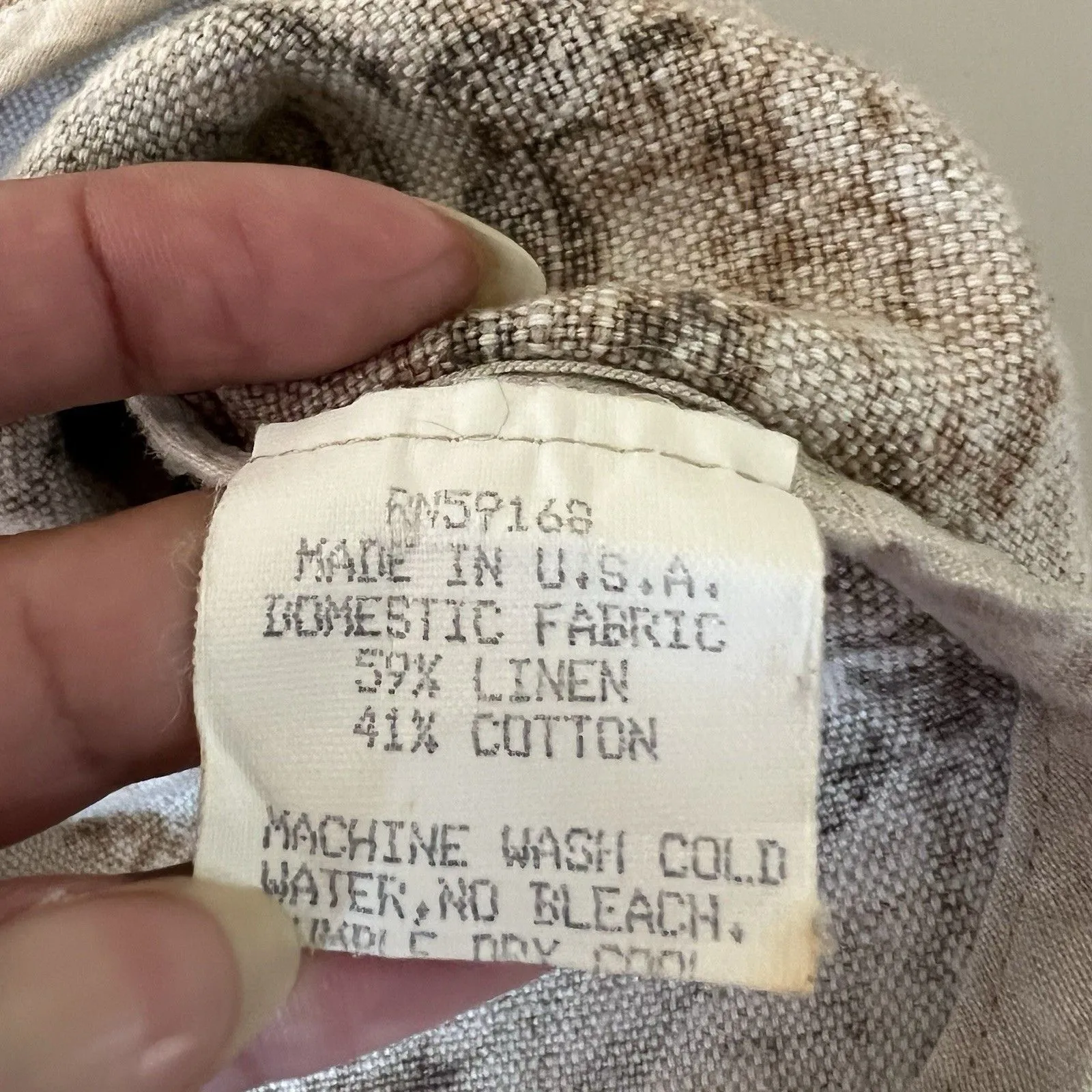 3/$30 VTG Karen Kane Vest Womens Medium Neutral Linen Cotton Floral Cottagecore - Image 4