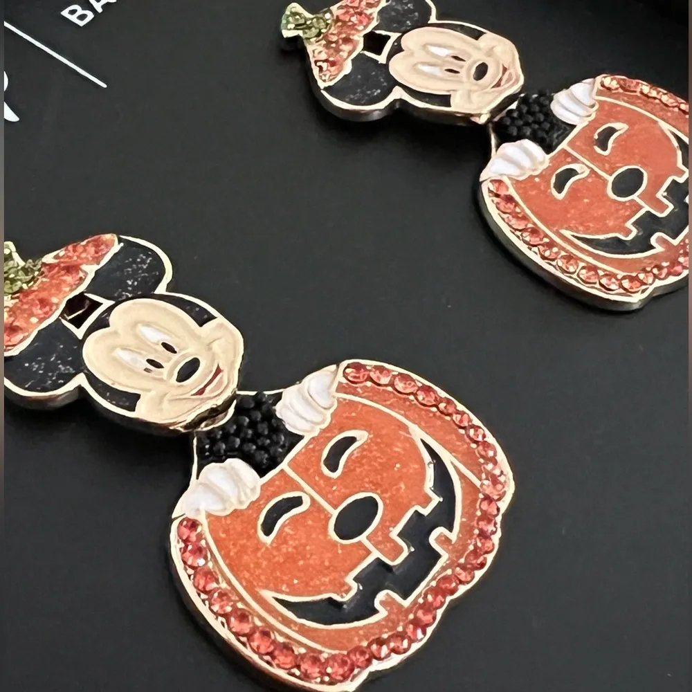 DISNEY X BAUBLEBAR • MICKEY MOUSE PUMPKIN • DANGLE EARRINGS - Image 3