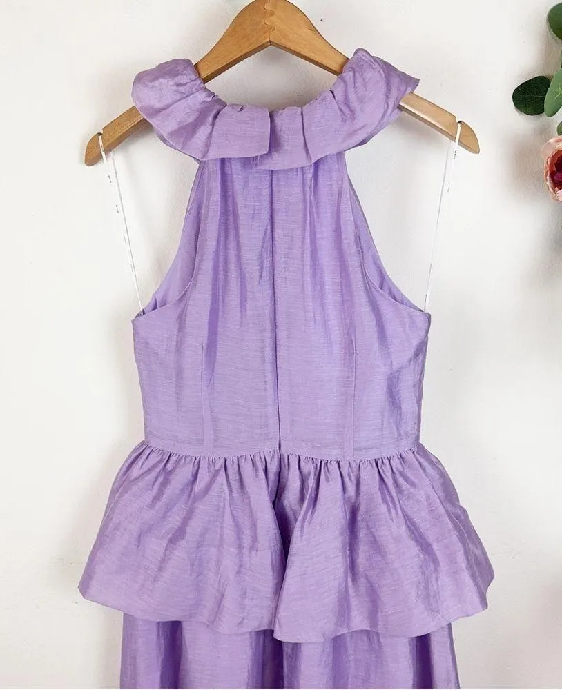 Elliatt NWT Purity Peplum Maxi Dress in Lilac Purple Size Small - Image 7