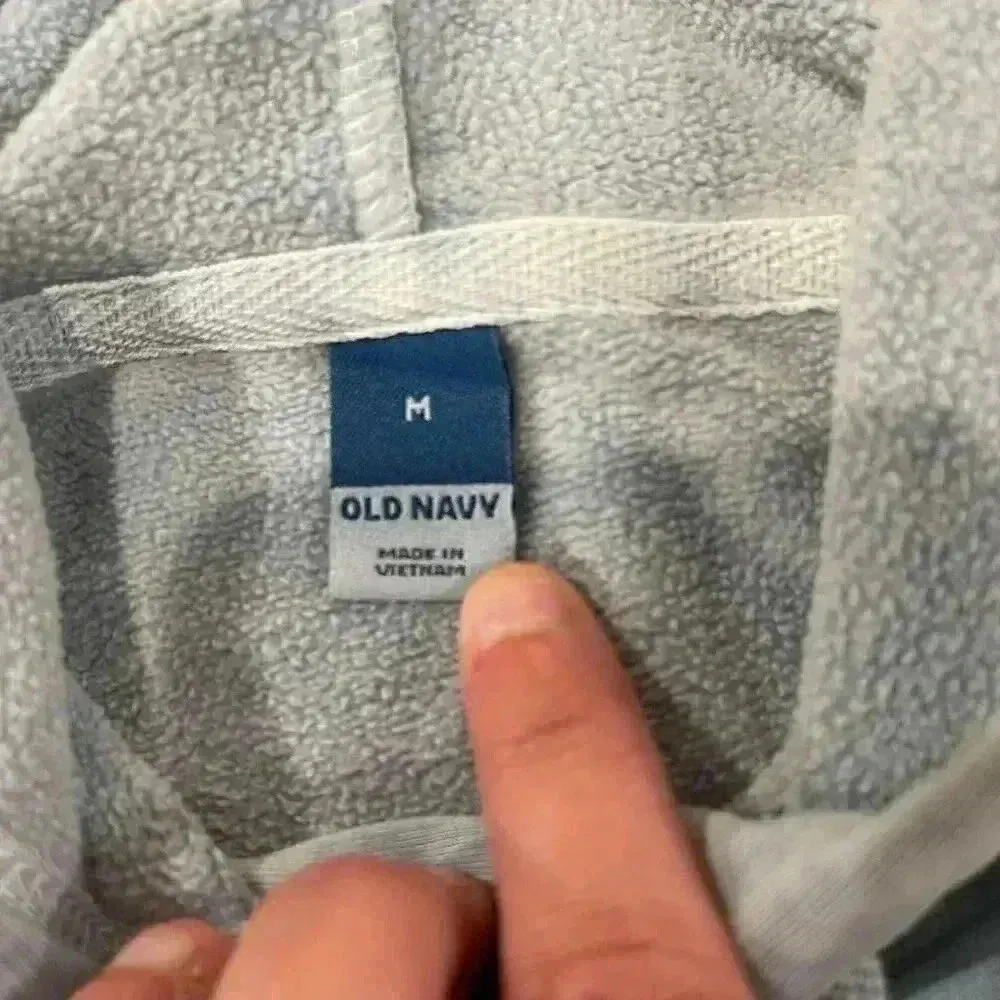 Old Navy Cozycore Long Sleeve Hoodie Sweatshirt Women's Medium Vintage Blue Wash - Image 4