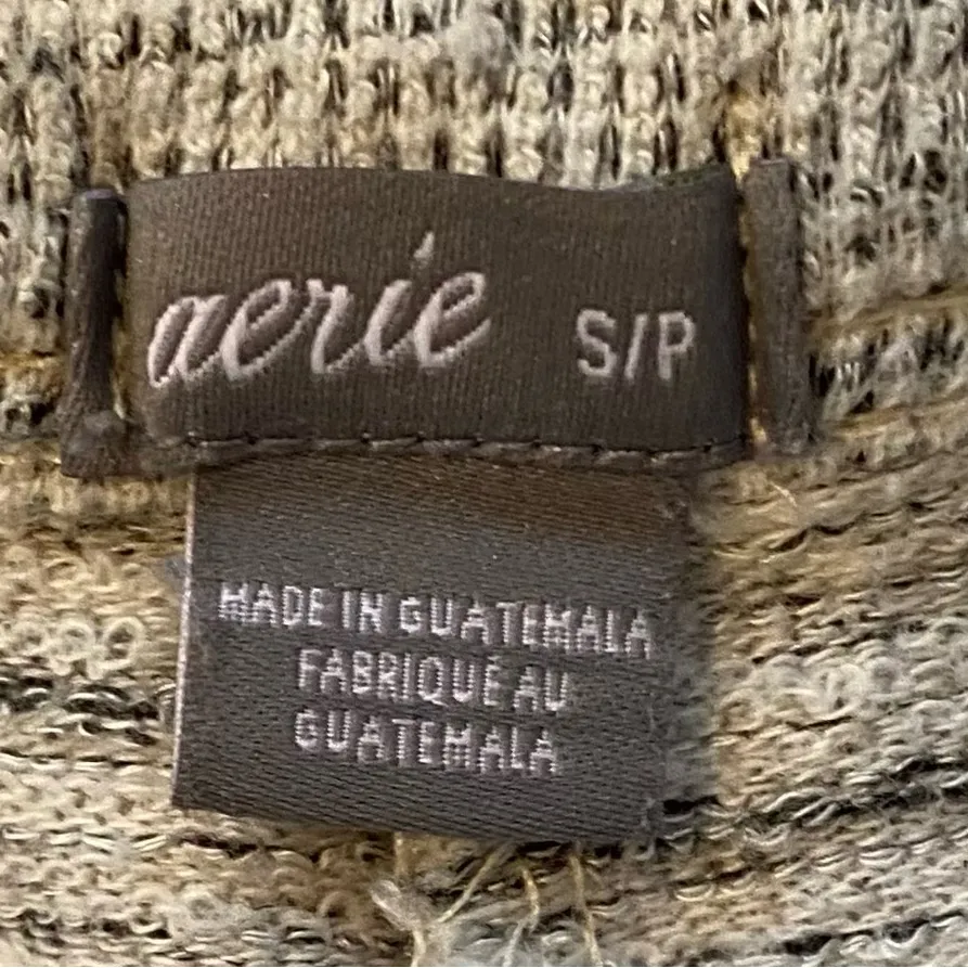 Aerie by AEO Women’s Size Small Poly/Cotton Blend Gray Striated‎ Lace Up Shorts - Image 3