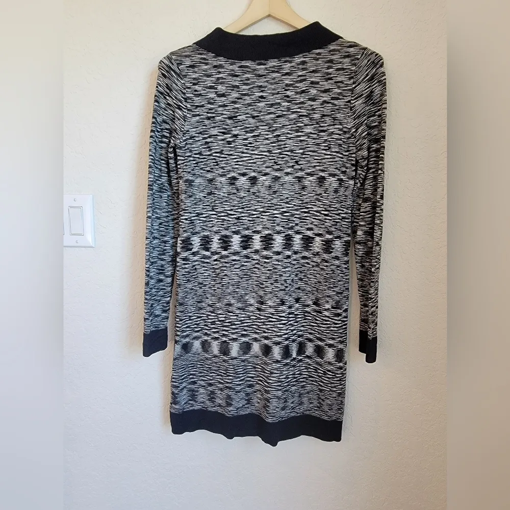 Missoni for target black and whit striped space dye knit shirt dress xs - Image 9