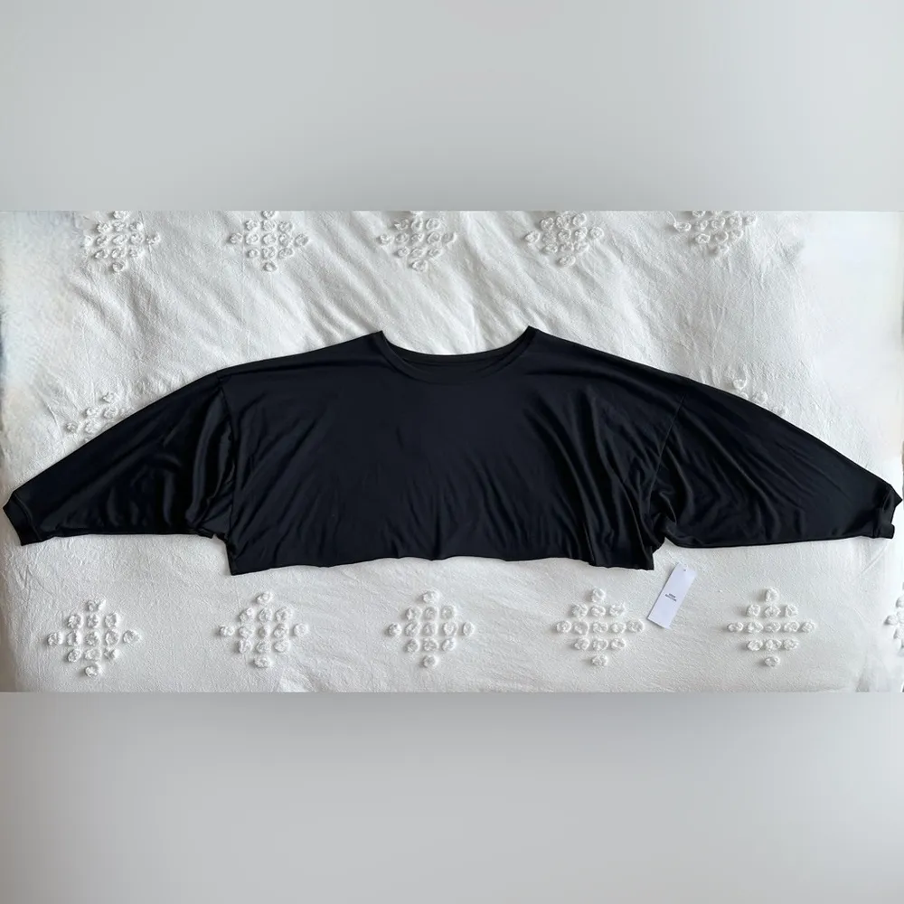 NWT  Out From Under Addison Cozy Cropped Long Sleeve - Black - M - Image 5