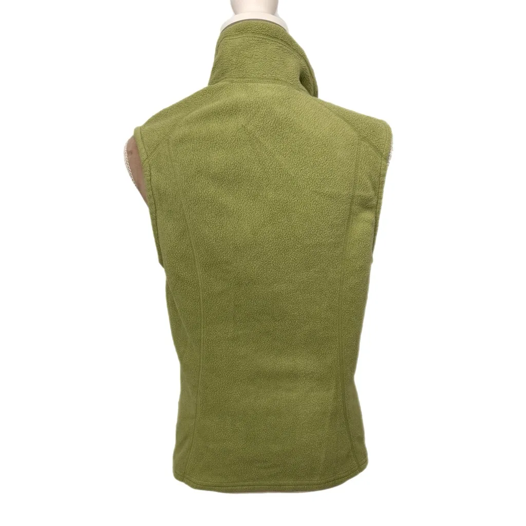 Patagonia Los Gatos Vest Womens Sz Medium Olive Outdoor Hiking Active Fleece - Image 5