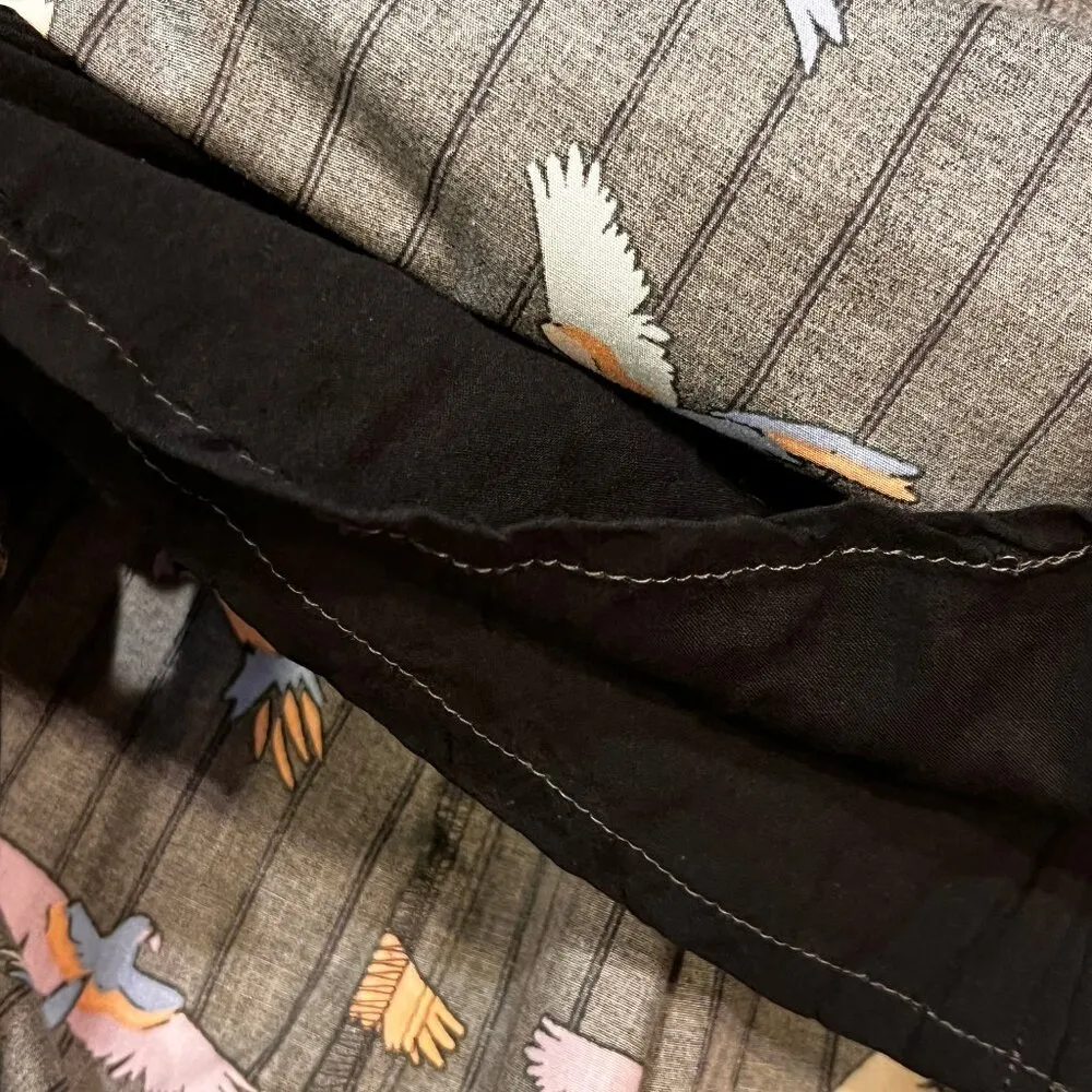 Free People Midi Dress Parrot Size 6 Sunshine of Your Love Printed A-Line Dress - Image 15