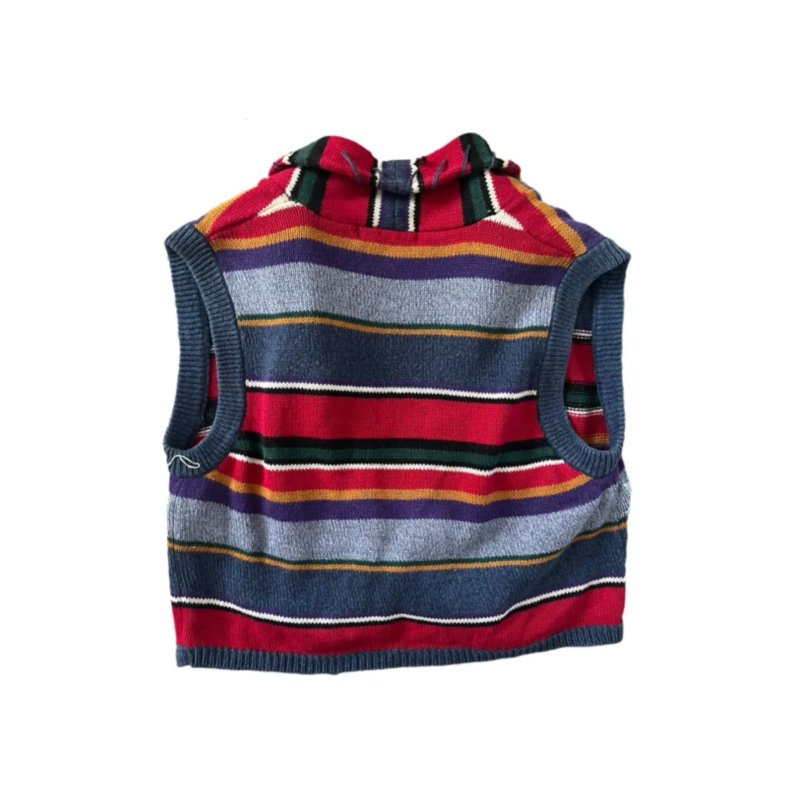 Brynn Connelly Western Knit Sweater Vest Blue - Image 5