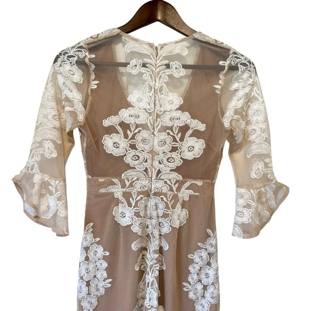 For Love & Lemons x Free People Temecula White Lace Fit And Flare Mini Dress XS - Image 7