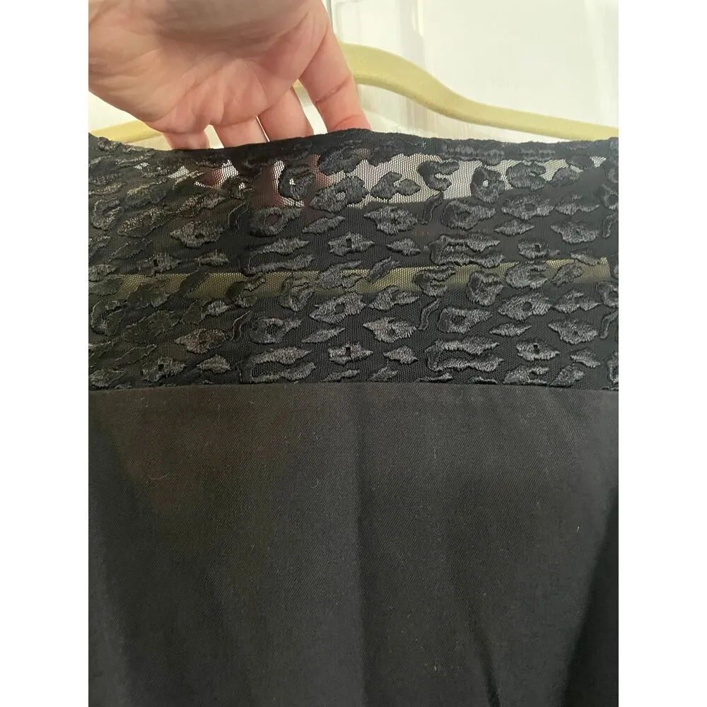 Roland Mouret for Banana Republic Black Sheath dress with lace. Size 10 - Image 3