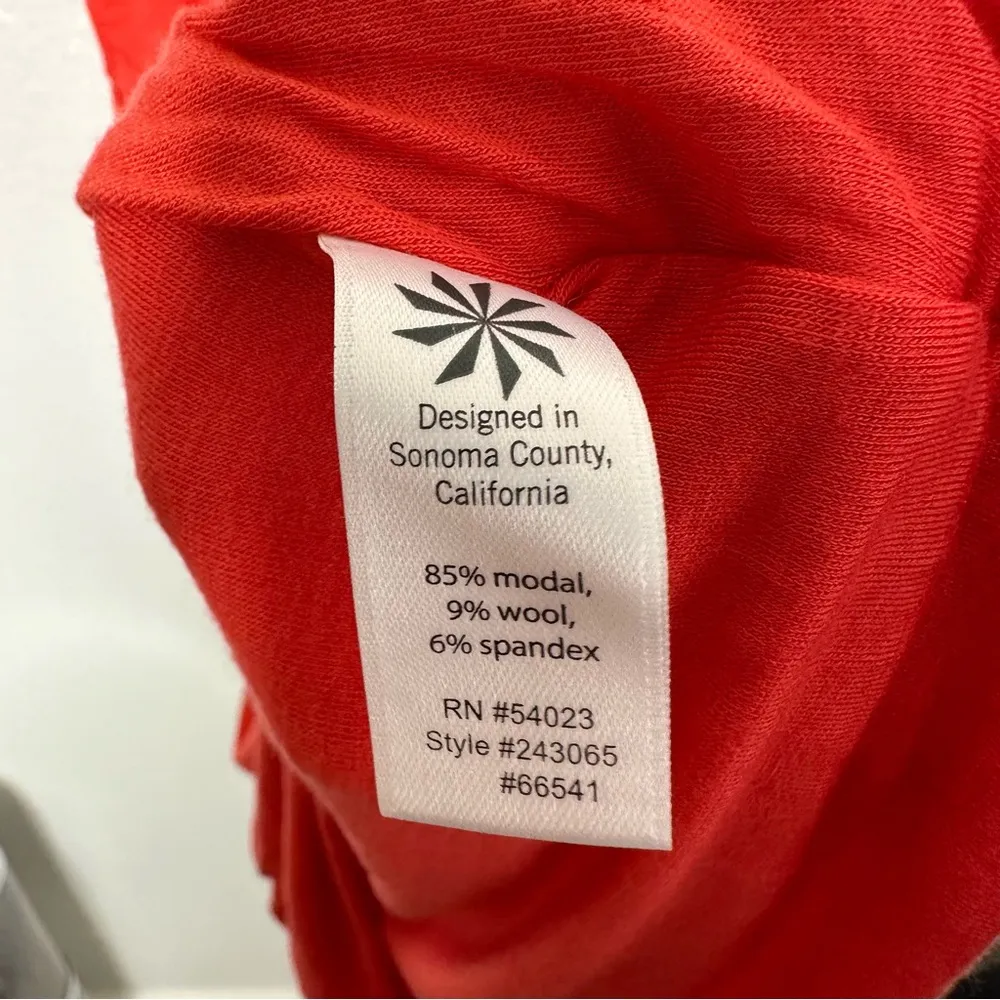 Athleta Solstice Ruched Coral Orange Dress Small - Image 5