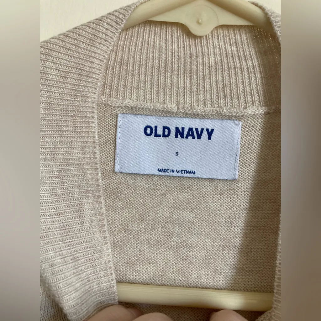 🌸Old Navy Transitional Cream Mock Neck New Long Sleeve Lightweight Sweater #P - Image 2