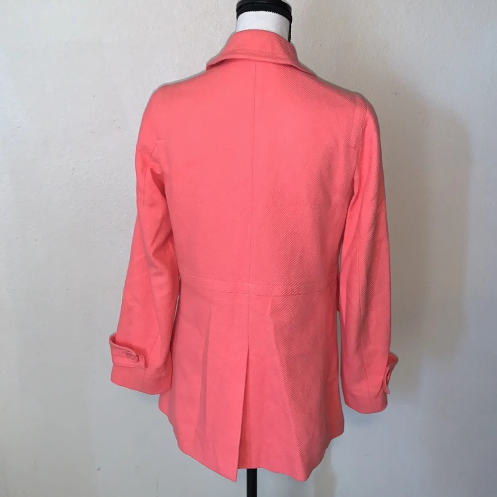 Banana Republic  pink salmon color cotton peacoat - Image 5
