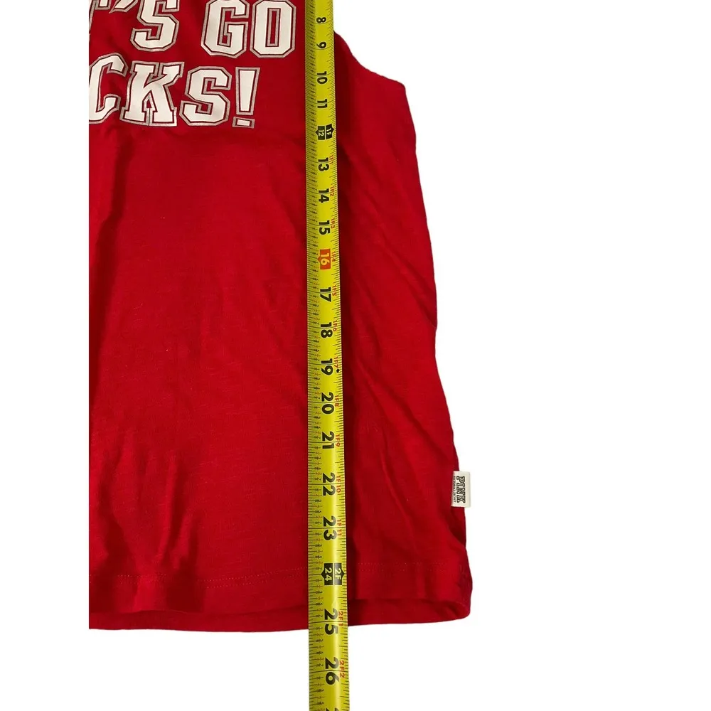 Victoria's Secret Pink University Buckeye Ohio Tank Top Shirt Gameday (36-27) - Image 5