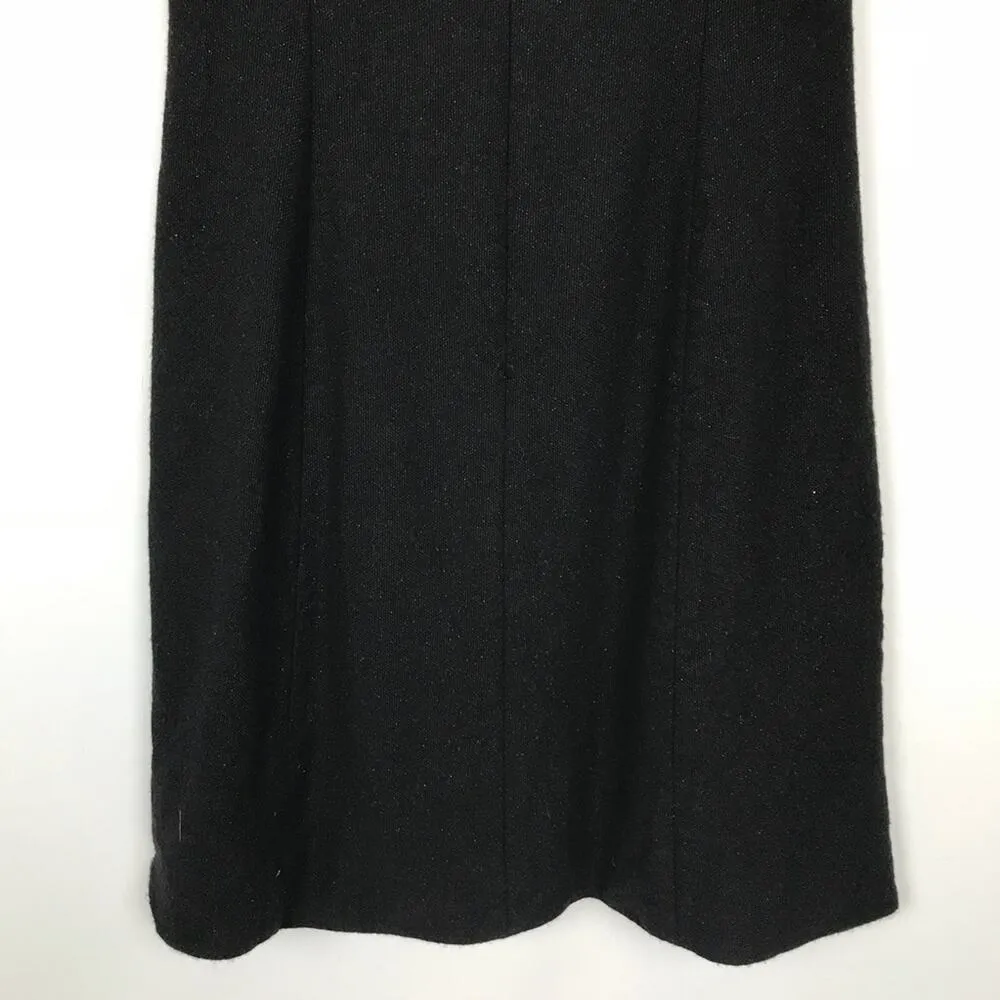 Ralph Lauren Collection Purple Label Black Wool Dress Sz 10 - Image 8