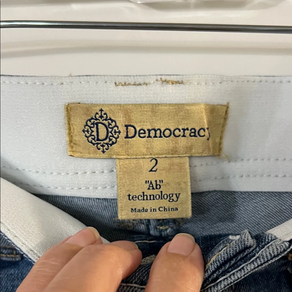 Democracy Dark Blue Ankle Jeans - Image 2