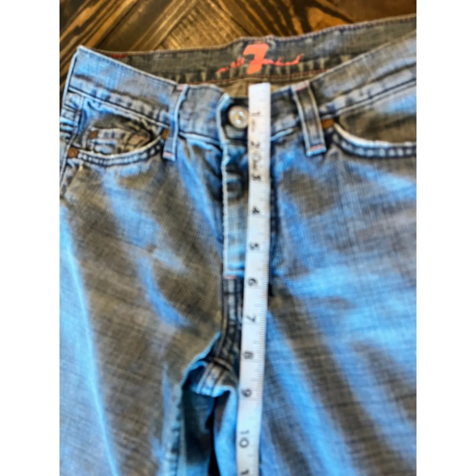 7 For All Mankind Cropped Jeans Women 27 Preppy Academia Twee Coquette Grunge - Image 7