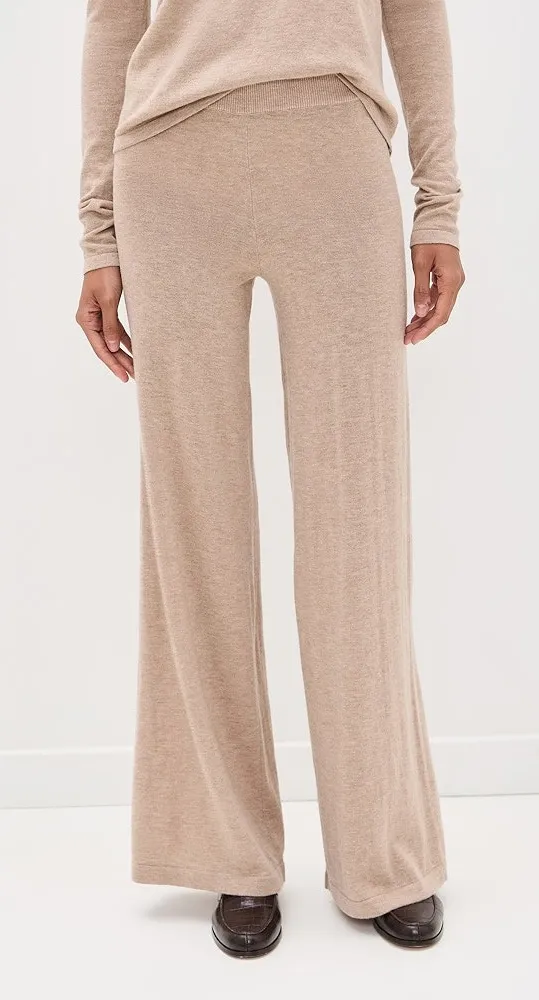NWT Marled Minimalist Wide Leg Lounge Pants XS Soft Cozy Quiet Luxury Neutral Tan - Image 1