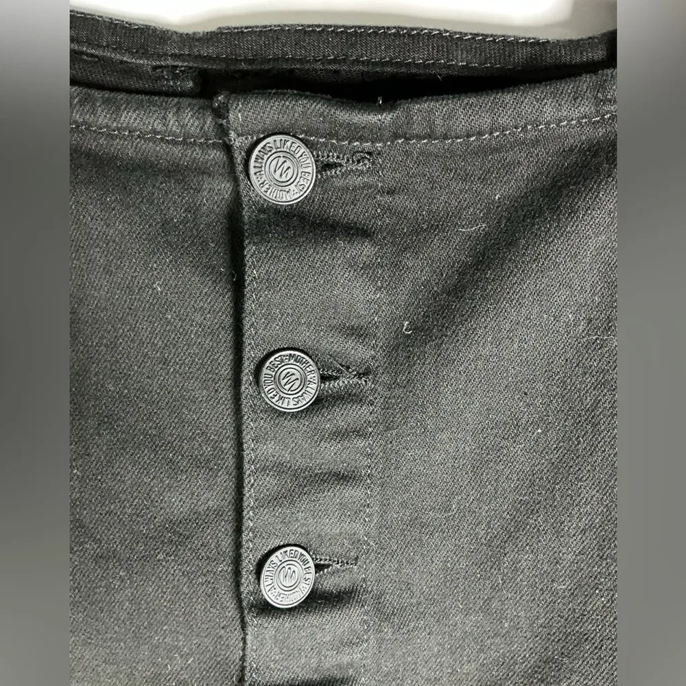 MOTHER Black Ruffled Mini Skirt A0464 Size 34 - Image 3