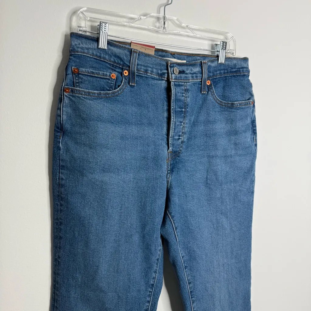 NWT Levi's Women's Wedgie Straight HighRise Stretch‎ Jeans Size 31 × 28 - Image 3