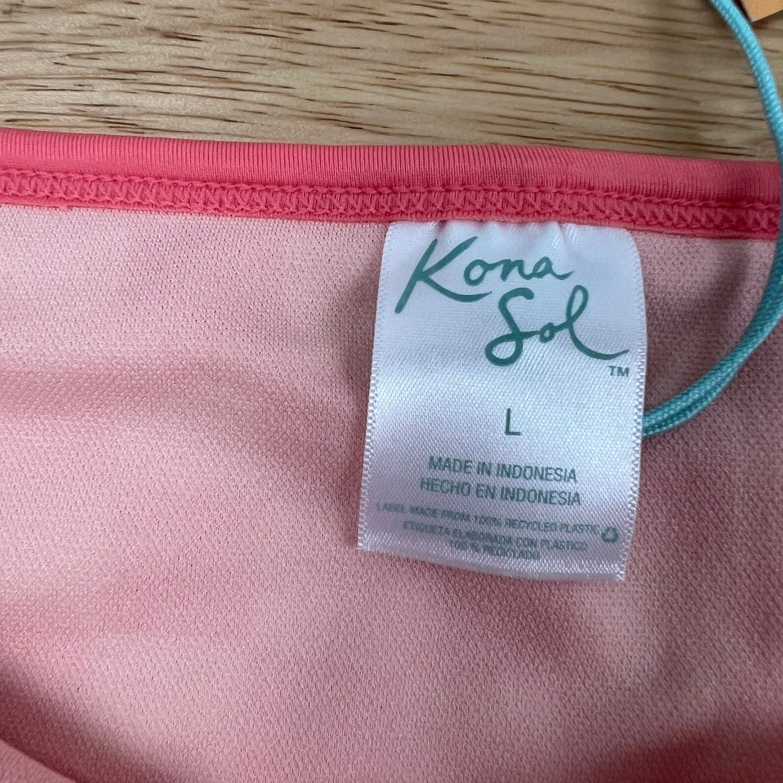 Kona Sol Women's Pink Medium Coverage Hipster Bikini Bottom - Size Large - NWT - Image 2