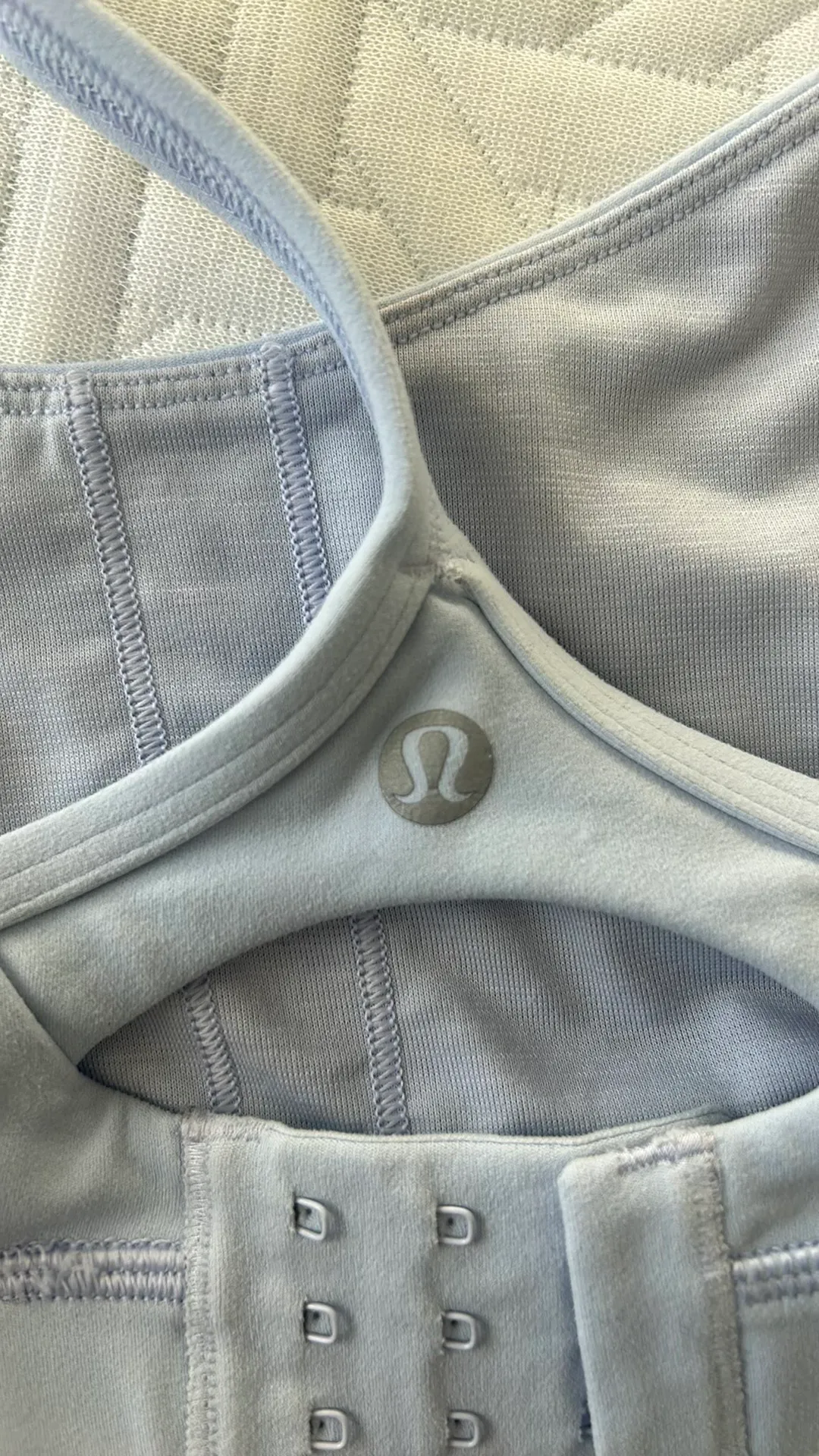 Lululemon Flow Y bra (adjustable/size 8/pastel blue) - Image 3