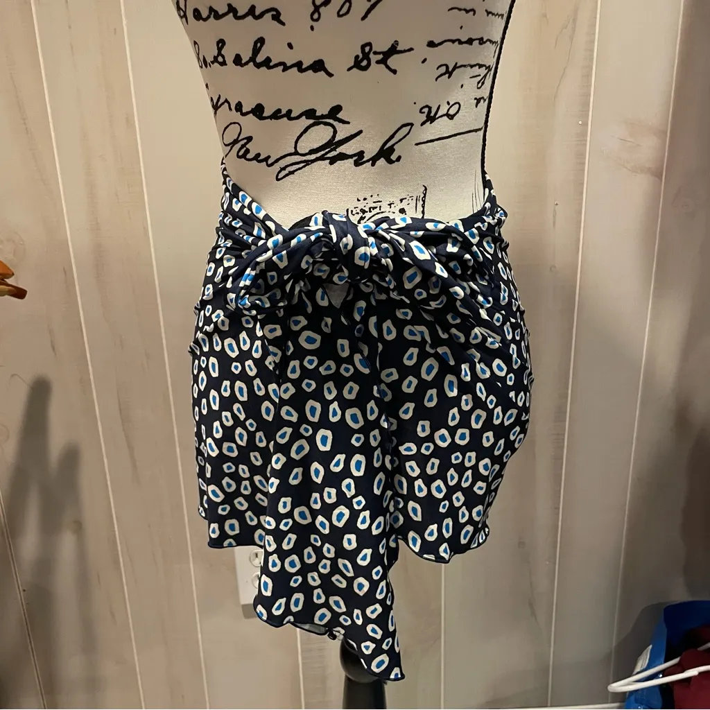 Cute Havaianas NWT adjustable tie waist swim skirt beach pool cover-up pareo - Image 8