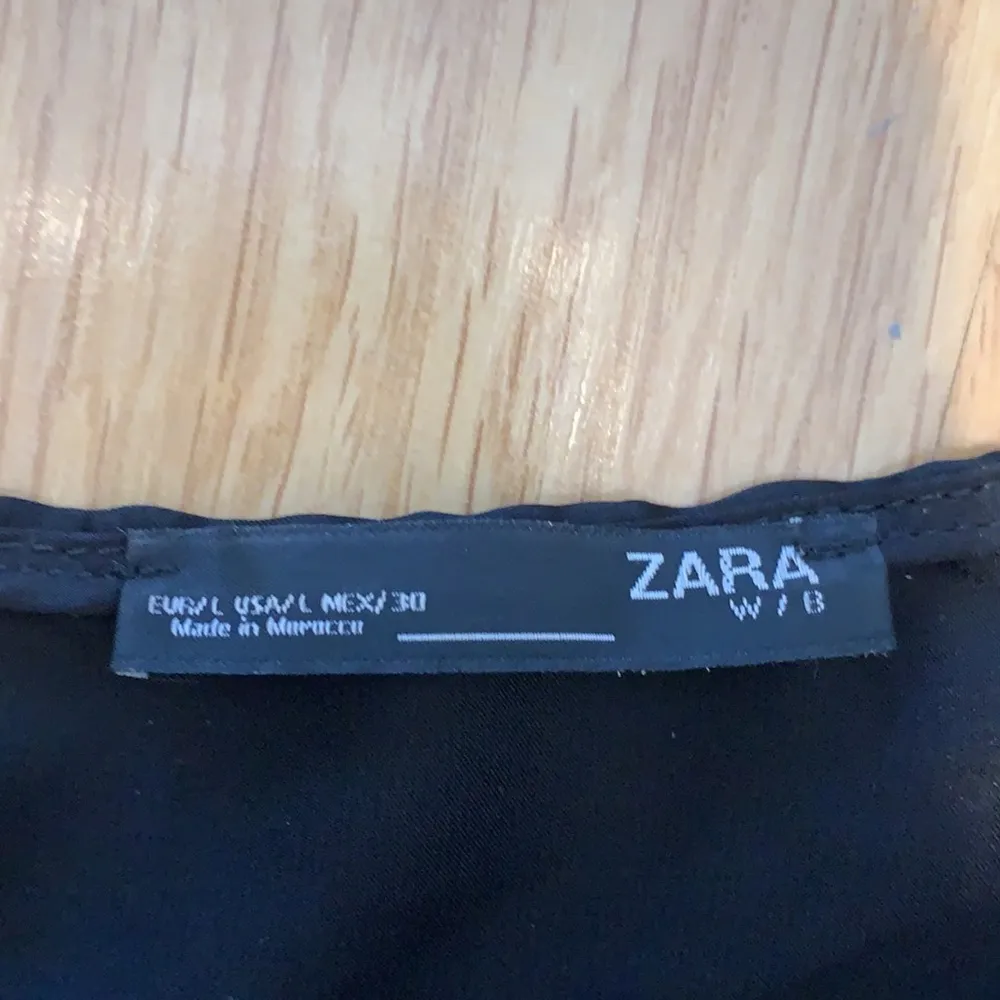 Feather top from Zara no feathers on the back of the shirt - Image 7