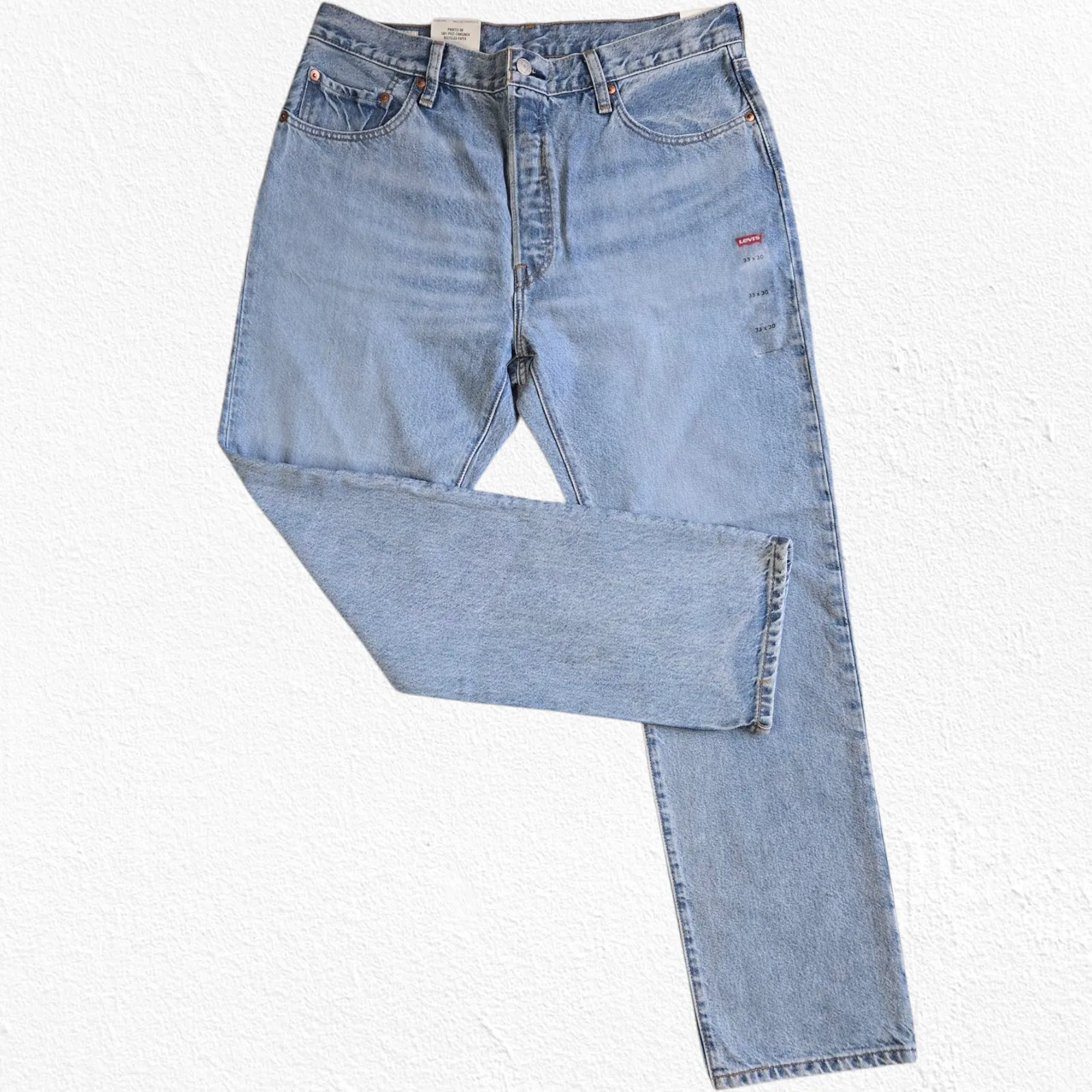 Levi's 501 Circular Stoneware High Rise Straight Fit Sustainable Jeans Size 33 - Image 2