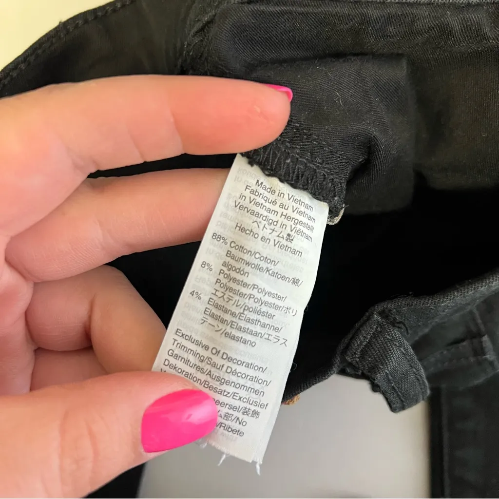 Madewell | Size 25‎ high rise skinny Jet Black Stretch Jeans - Image 9