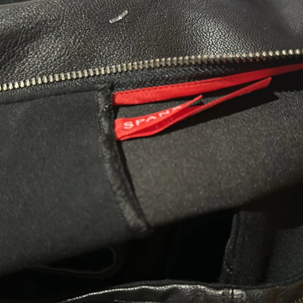 Spanx NWT : Leather-Like Combo Fitted Dress - 20393R - Image 11