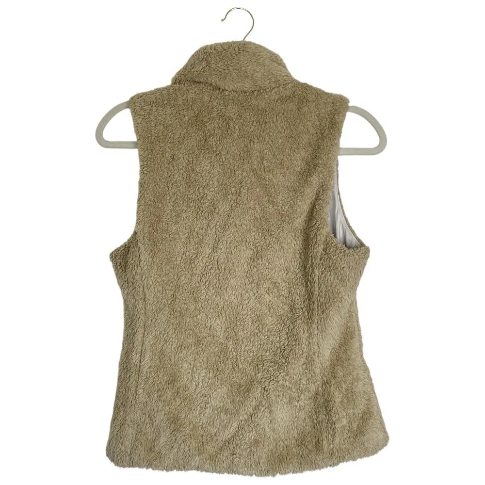PATAGONIA Women's Los Gatos Fleece Vest El Cap Khaki Sherpa Size Small Outdoors - Image 2