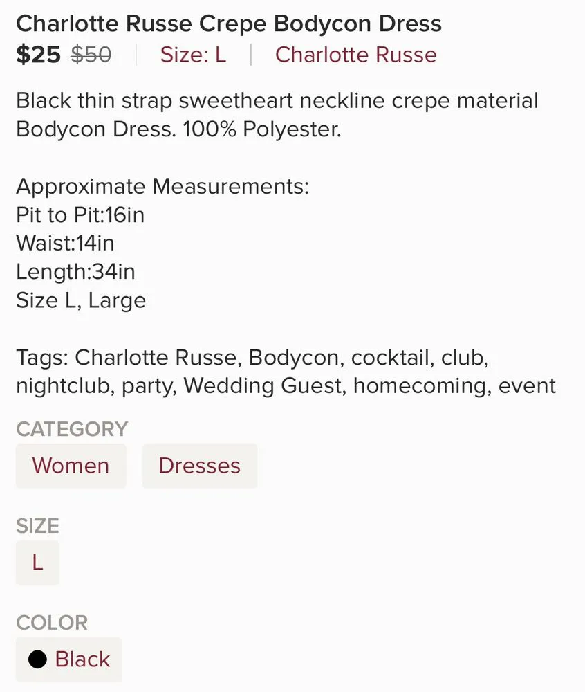 Crepe Bodycon Dress - Image 7