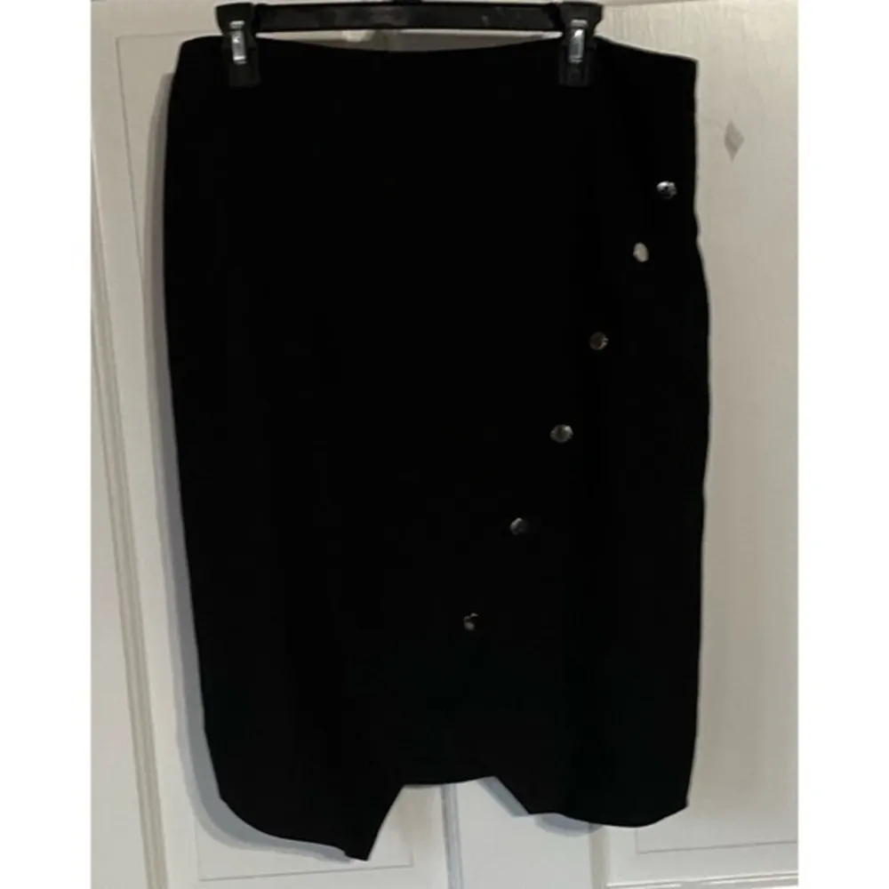 Rebecca Minkoff Camilla Asymmetrical Black Pencil Skirt Size 10 NWT - Image 3