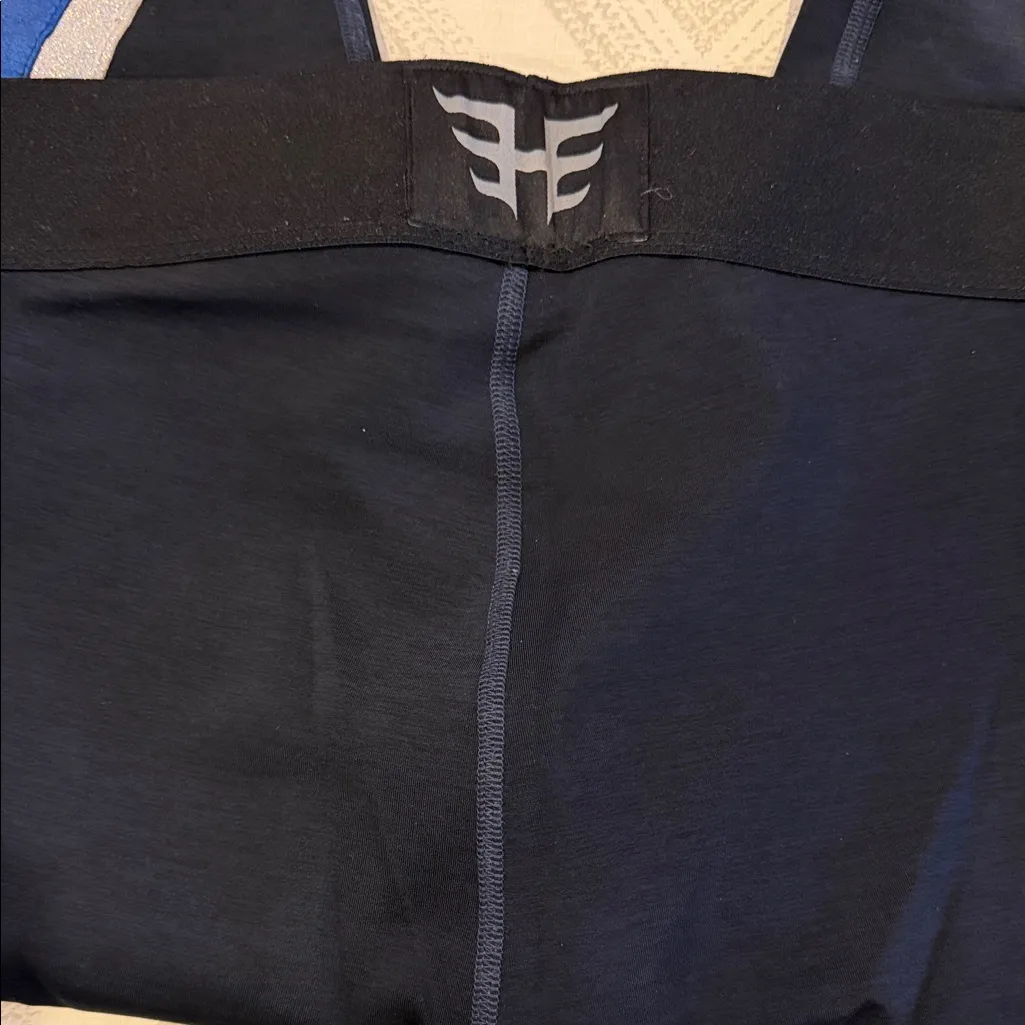 Heroine Sport Wham Black Star Leggings Silver & Blue Size S - Image 6